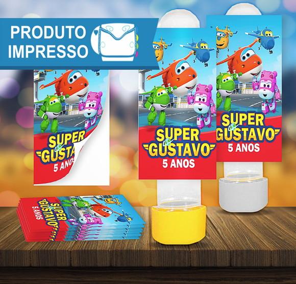 Rotulo Adesivo Tubete Super Wings Personalizado