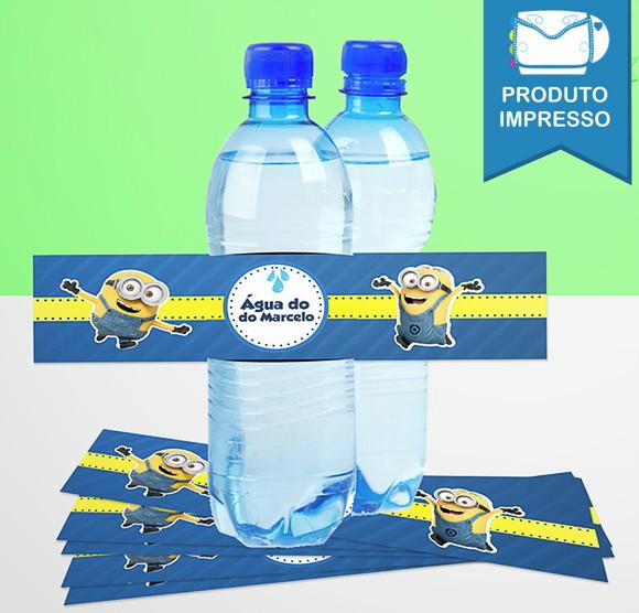 Rótulo Água 500ml Minions