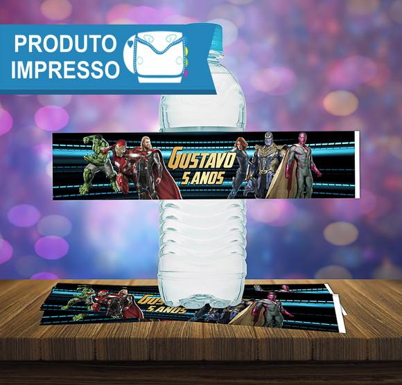 Rótulo Água 500ml Vingadores