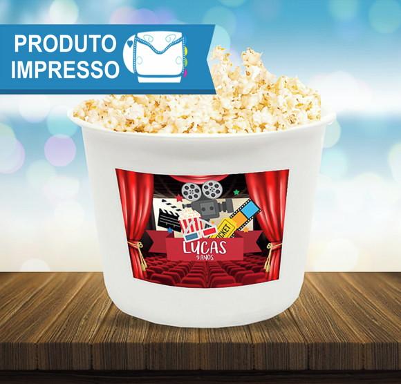 Rótulo Balde de Pipoca Cinema