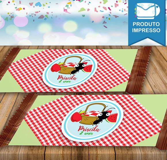 Rótulo Barra de Chocolate Picnic