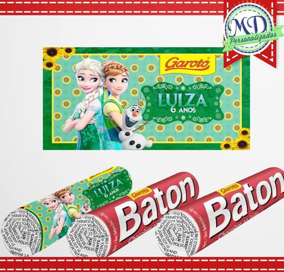 Rótulo Baton Frozen Febre Congelante