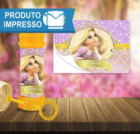 Rótulo Bolha de Sabão Rapunzel