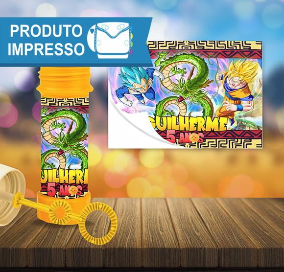 Rótulo Bolha de Sabão Dragon Ball