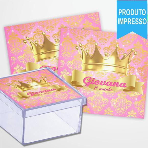 Rótulo Caixinha Acrílica Princesa