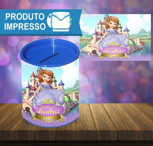 Rotulo Cofrinho Princesa Sofia