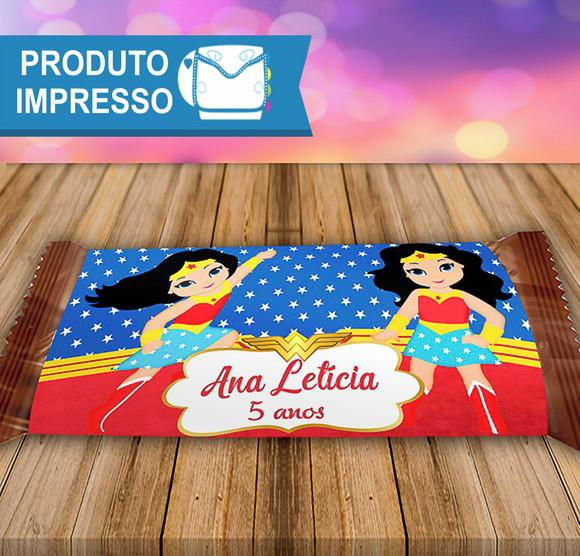 Rótulo Chocolate Mulher Maravilha