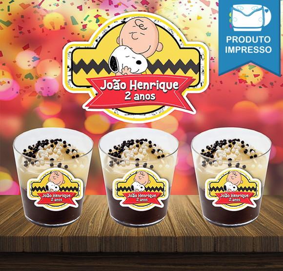 Rótulo Copinho Brigadeiro Snoopy