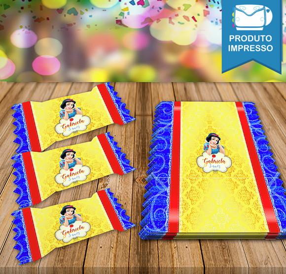 Rótulo de Bala Branca de Neve