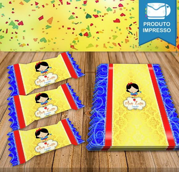 Rótulo de Bala Branca de Neve