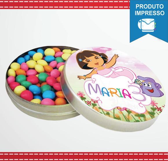 Rótulo Latinha Dora aventureira