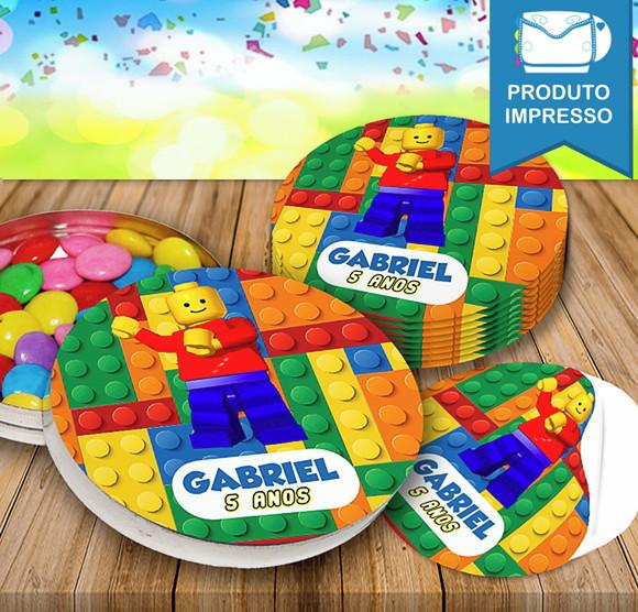 Rótulo Latinha Lego