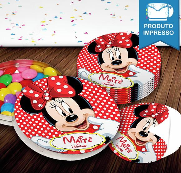 Rótulo Latinha Minnie
