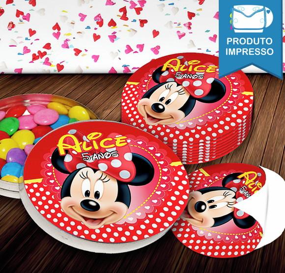 Rótulo Latinha Minnie