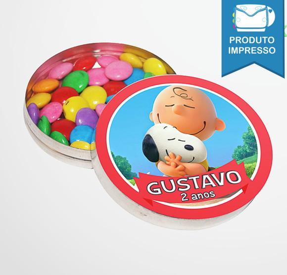 Rótulo Latinha Snoopy e Charlie Brown