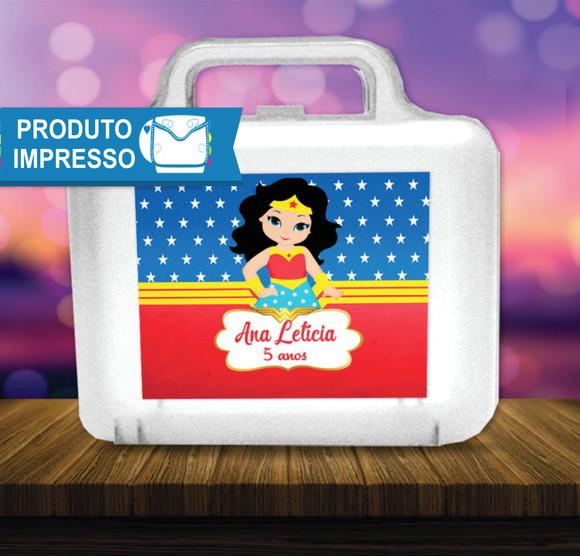 Rotulo Maletinha Mulher Maravilha Cute