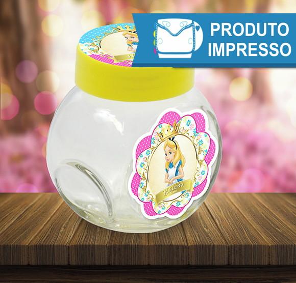 Rótulo Mini Baleiro Alice no País das Maravilhas