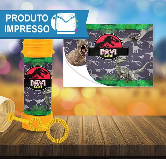 Rótulo para Bolha de Sabão da Jurassic Park