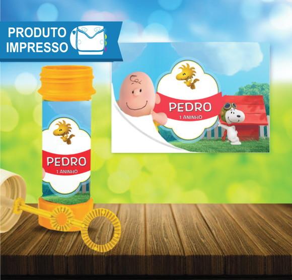 Rotulo para Bolha de Sabão Snoopy