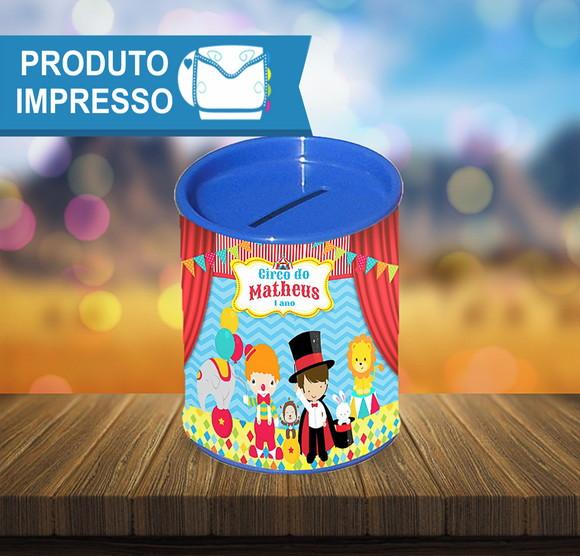 Rotulo para Cofre Circo Menino
