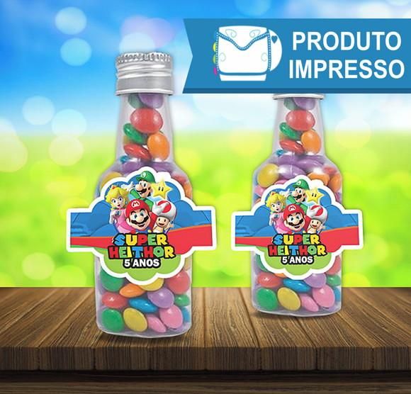 Rotulo para Garrafa do Super Mário