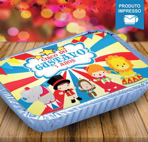 Rotulo para Marmitinha Circo Menino
