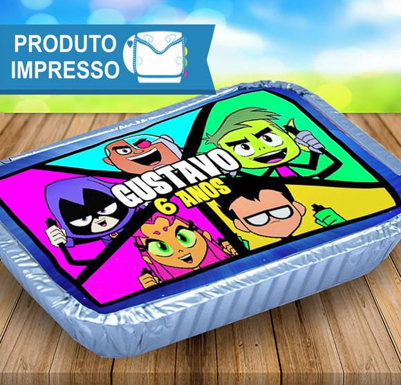 Rotulo para Marmitinha Jovens Titans