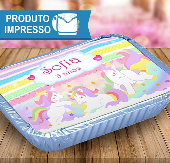 Rótulo para Marmitinha Unicórnio