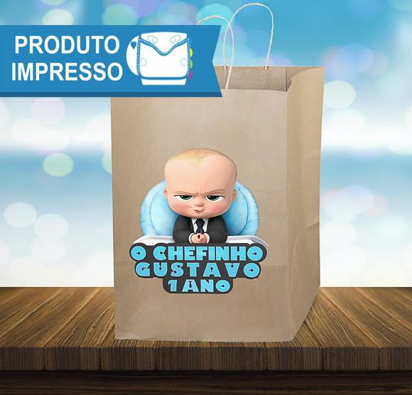 Rótulo Sacolinha O Poderoso Chefinho