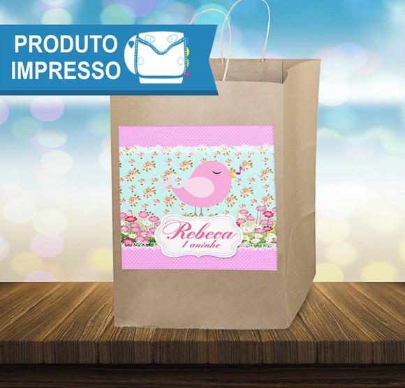 Rótulo Sacolinha Passarinhos