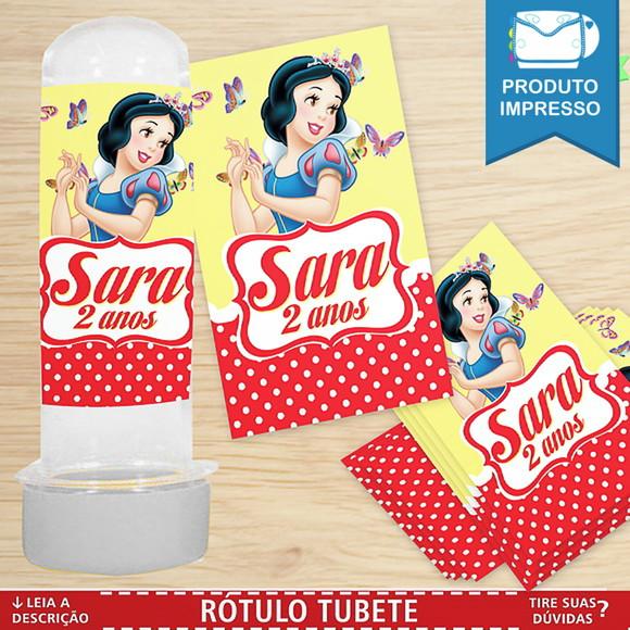 Rótulo Tubete Branca de Neve