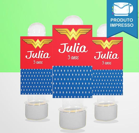 Rótulo Tubete Mulher Maravilha