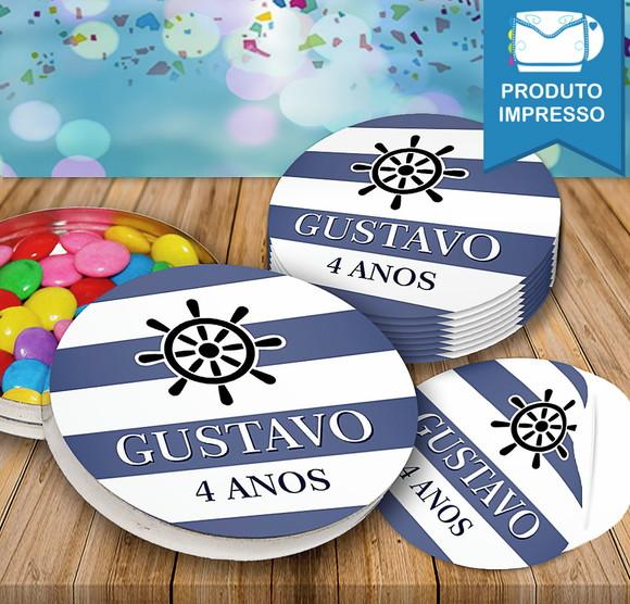 Rotulos Adesivos Redondos Latinha Marinheiro