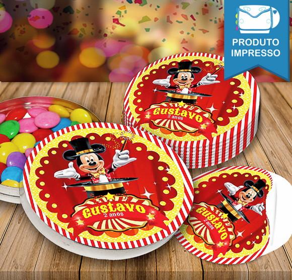 Rotulos redondos Mickey Circo
