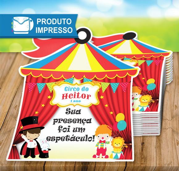 Tag Agradecimento Circo Menino
