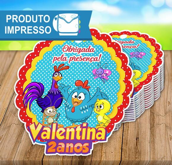 Tag Agradecimento Galinha Pintadinha