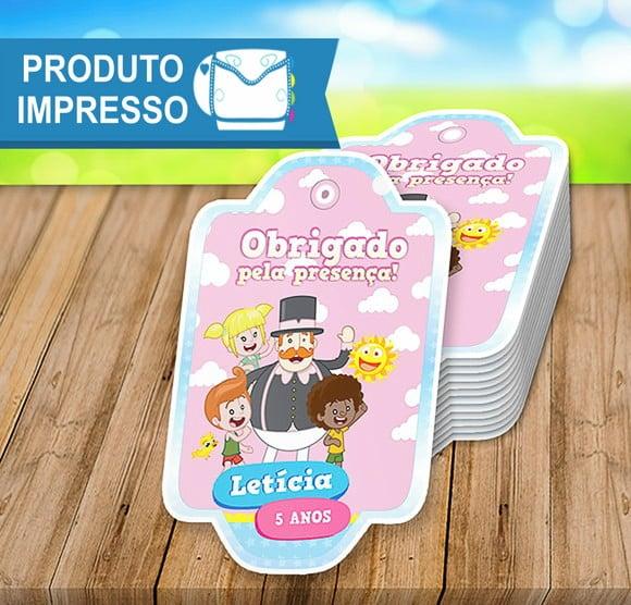 Tag Agradecimento Mundo Bita e as Crianças Rosa