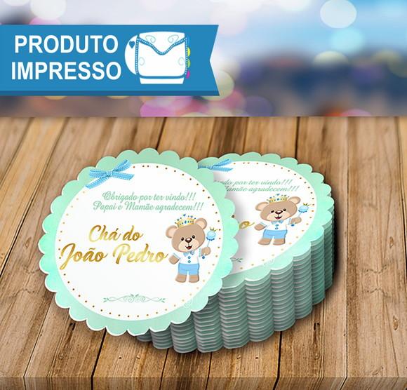 Tag Agradecimento Ursinho Príncipe