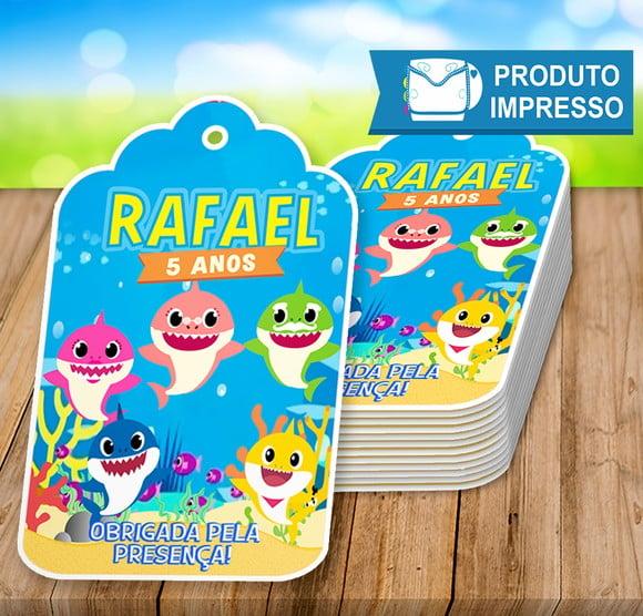 Tag de Agradecimento Baby Shark
