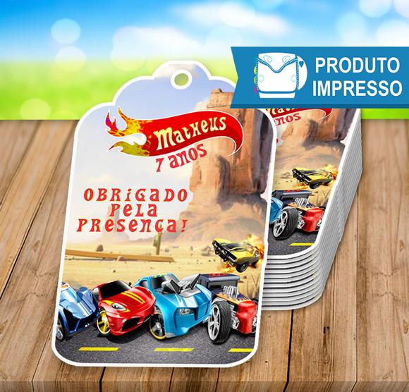 Tag de Agradecimento Hot Wheels