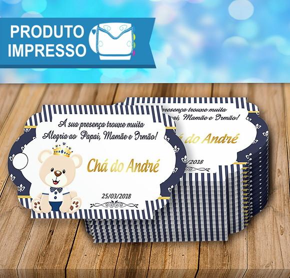 Tag de Agradecimento Ursinho Princepe
