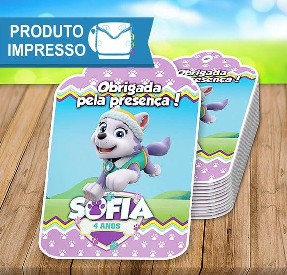 Tag de Lembrancinha Everest da Patrulha Canina
