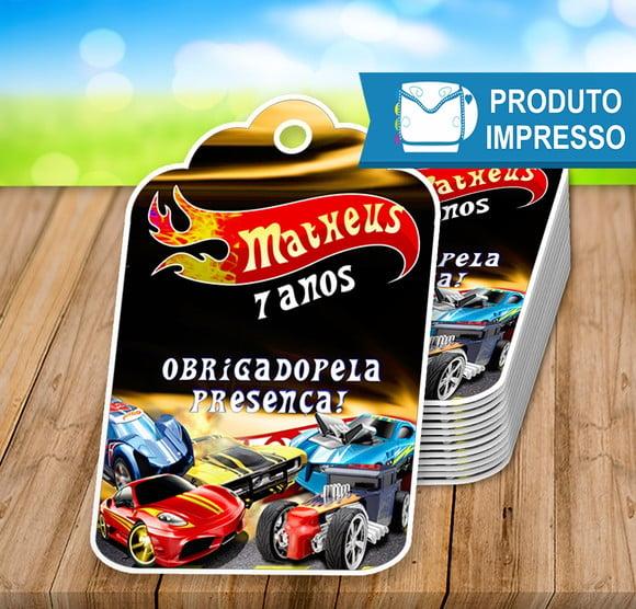 Tag de Lembrancinha Hot Wheels