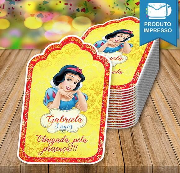 Tag Para Lembranças Branca De Neve