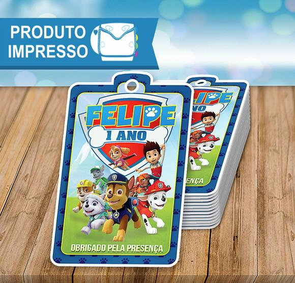 Tag para Lembrancinhas Patrulha Canina