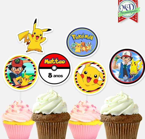 Topper Cupcake Pokemón