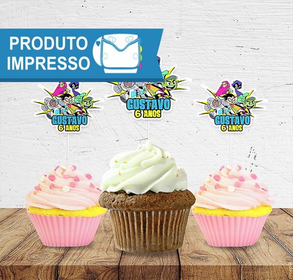 Topper Cupcake Jovens Titans