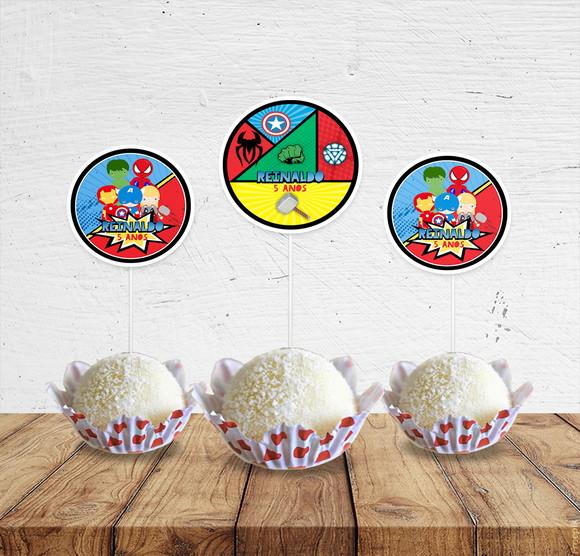 Topper para Doces Vingadores