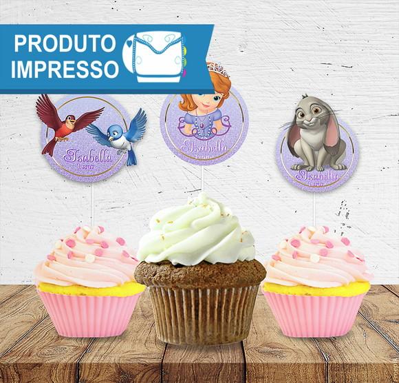 Topper para Docinho Princesa Sofia