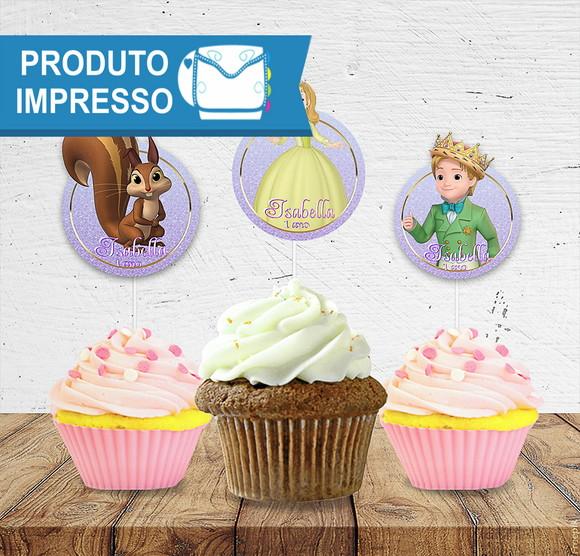 Topper para Docinho Princesa Sofia